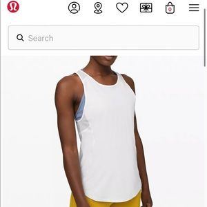 Lululemon White Sculpt Tank Top - Size 2